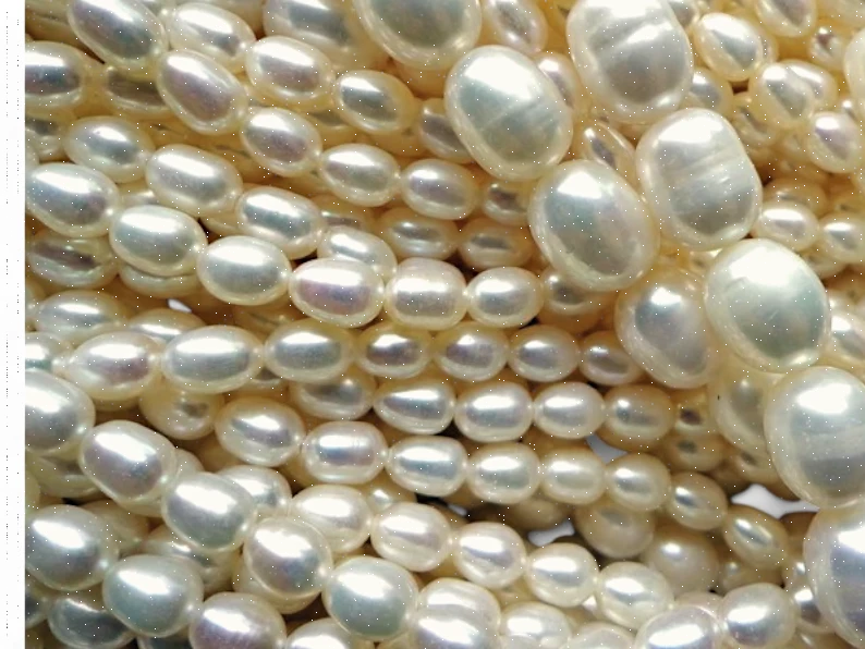 Premium AAA Natural Freshwater Pearl Beads - 4mm-11mm, Lustrous White Beads, Full Strand for Jewelry Making, High-Quality Pearls