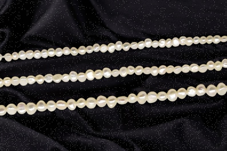 Natural Freshwater White Nugget Pearls - Small Sizes (3MM-9MM )